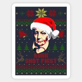 Burr Shot First Christmas Sticker